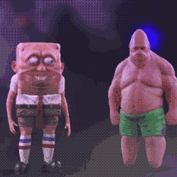Create meme: spongebob and Patrick, realistic spongebob, miguel vasquez 3d