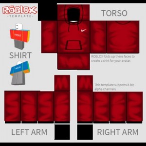 Создать мем: shirt roblox суприм, роблокс t shirt черно красное, роблокс в красной рубашке