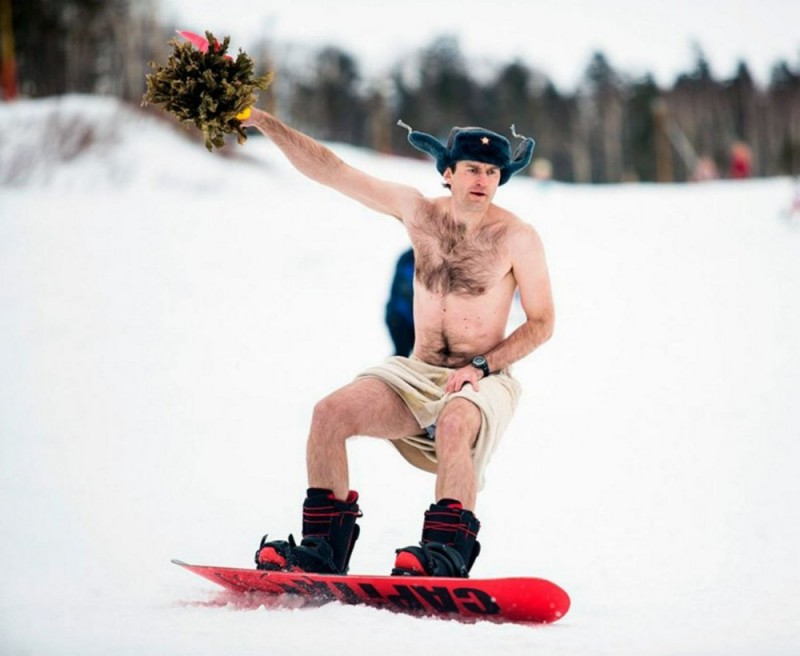 Create meme: Snowboarding is a joke, a man on a snowboard, snowboarding