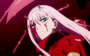 Create meme: franxx zero two, 002 zero two, zero Franks