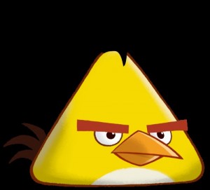 Create meme: chuck angry birds, angry birds, yellow bird