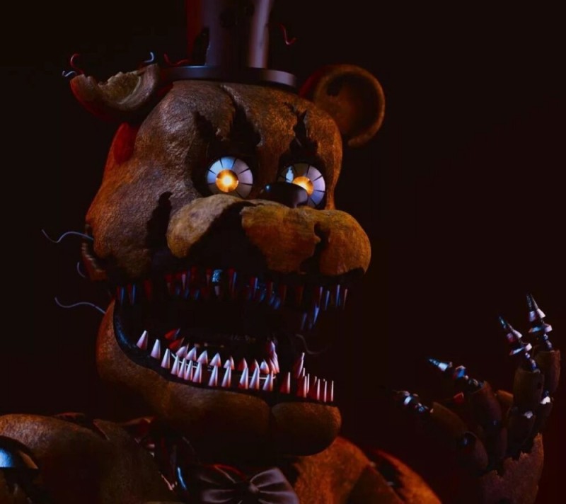 Создать мем: фнаф 4 часть, кошмарный фредди, freddy