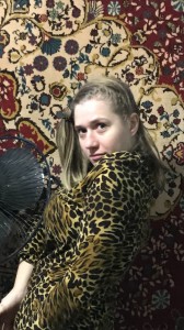 Create meme: Oksana Arshinova, rural glamour leopard, Girl
