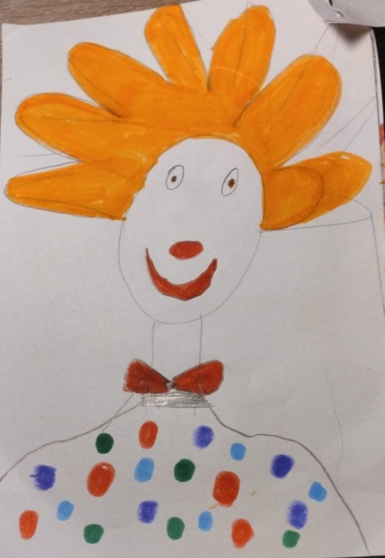 Create meme: figure , a child's drawing, children's drawings circus