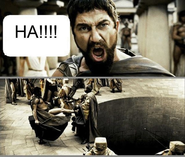 Create comics meme 300 Spartans this is sparta, king Leonidas