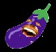 Create meme: eggplant