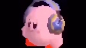 Create meme: Kirby with headphones GIF, kirby with headphones gif, dank meme kirby