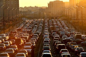 Create meme: Moscow, congestion, traffic jam