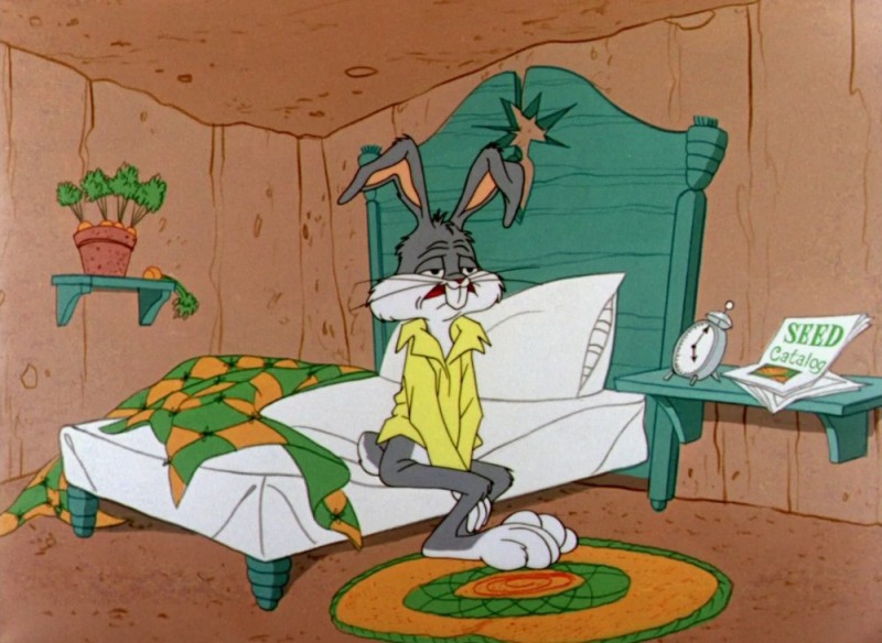 Create meme: bugs Bunny , Bugs Bunny didn't get enough sleep, bugs Bunny in the morning