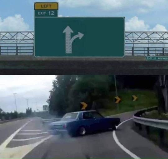 Создать мем: left exit 12 off ramp, дрифт, grand theft auto