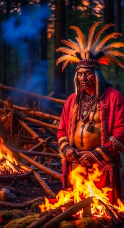 Создать мем: шаман, индейцы, североамериканские индейцы