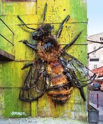 Create meme: bee painting, bumblebee bee, insect