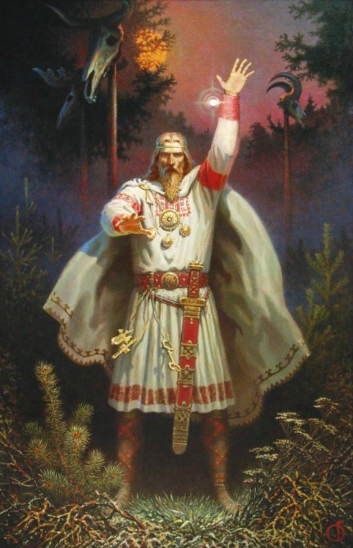 Создать мем: славянские боги, славление славянских богов и предков, художник борис ольшанский картины