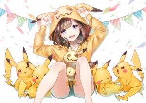 Create meme: Chan in kigurumi, anime, pokemon