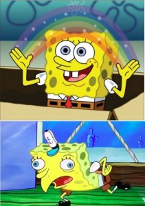 Create meme: spongebob meme, imagination spongebob, spongebob imagination picture