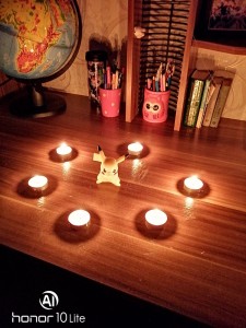 Create meme: candle, the spiritualist circle of candles, a romantic evening