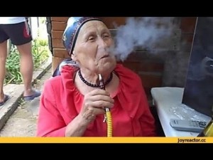 Create meme: smoke hookah, woman