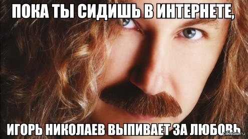 Создать мем: мемы про игоря николаева, мем игоря николаева николаева, игорь николаев усы
