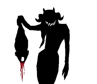 Create meme: The demon silhouette, The demon is coming, the evil demon