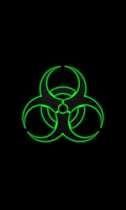 Создать мем: знаки, biohazard symbol, темнота