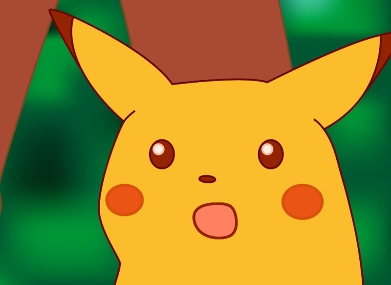 Create meme: Pikachu shocked, surprised Pikachu, surprised Pikachu meme