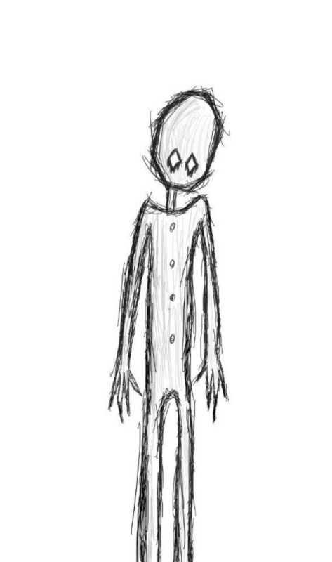 Create meme: pencil drawings for drawing are scary, slenderman drawing, figure 