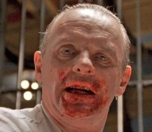 Create meme: a frame from the video, The silence of the lambs, the movie silence of the lambs maniac