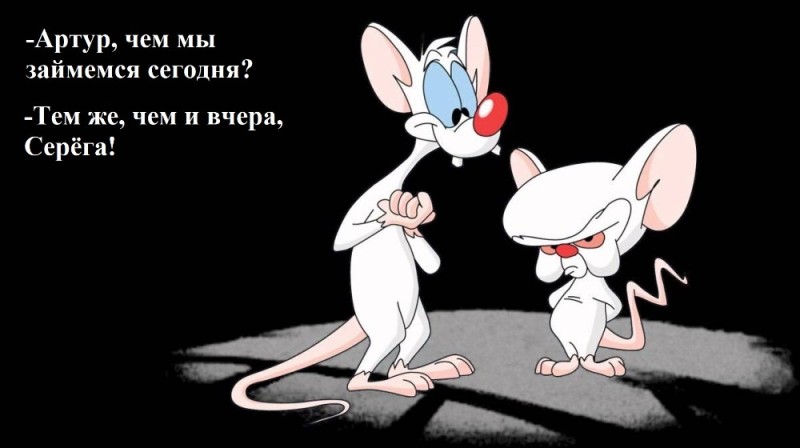 Create meme: pinky and brain meme, pinky and brain take over the world, pinky and the brain animated series