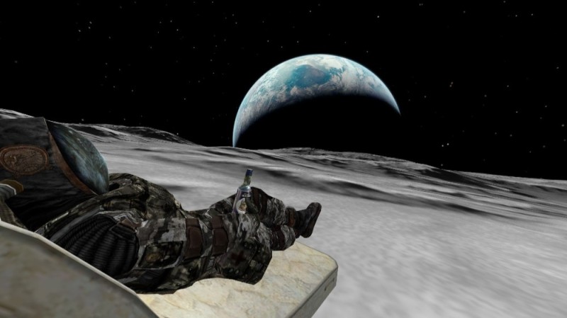 Create meme: feet , stalker cosmos, stalker staying on the moon