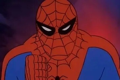 Создать мем: человек паук 1967, мультик человек паук, marvel comics