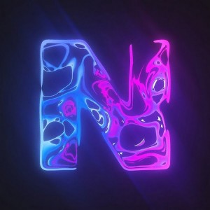 Create meme: neon, letters, neon nick name