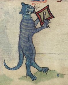 Создать мем: средневековые рисунки, иллюстрация кошка, средневековый кот гравюра