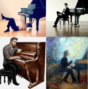 Создать мем: piano picmix, пианист, пианист за роялем