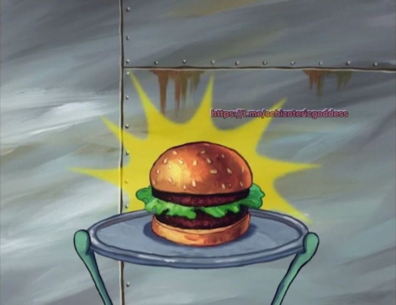 Create meme: spongebob krabsburger, Spongebob krabsburger, The krabsburger