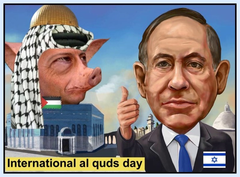 Создать мем: человек, премьер министр израиля, карикатура