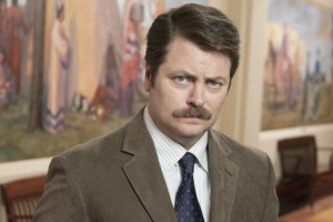 Create meme: parks and recreation, Ron Swanson mustache, nick offerman