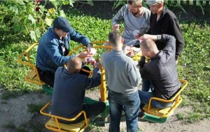 Create meme: drunks on the Playground