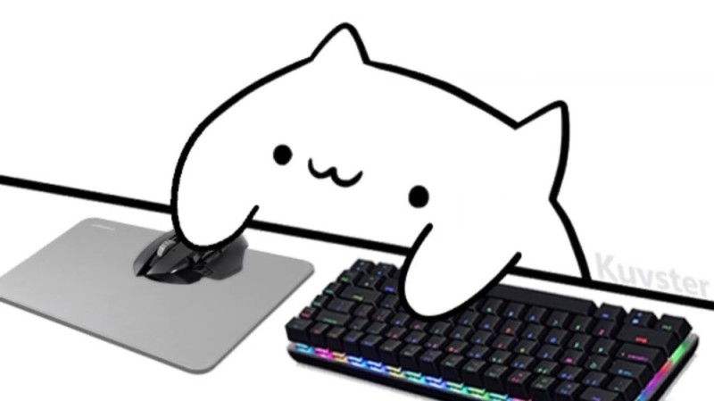 Создать мем: мышка и клавиатура, бонго кэт, клавиатура для bongo cat cam
