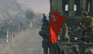 Создать мем: красное знамя победы над рейхстагом, энлистед битва за берлин, кантария рейхстаг