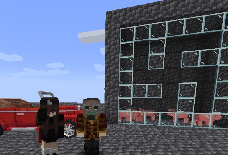 Create meme: minecraft , screenshot , the mod for Thor in Minecraft