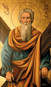 Создать мем: святой апостол андрей первозванный, 13 декабря андрей первозванный, икона апостола андрея