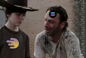 Create meme: the walking dead TV series, the walking dead Rick and Carl meme, the walking dead Rick