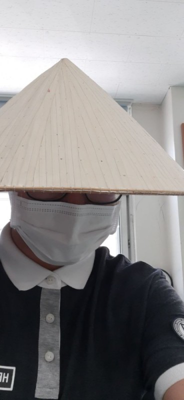 Create meme: vietnamese hat, amigasa samurai headdress, japanese straw hat