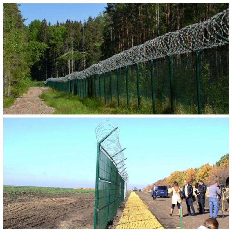 Create meme: border fence, the fence , the border with