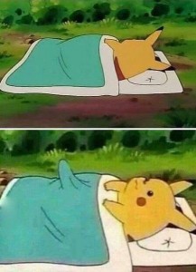 Create meme: Pikachu is sleeping meme, Pikachu