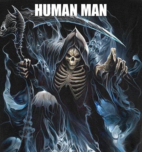 Создать мем: grim "death" reaper, череп смерти, мрачный жнец