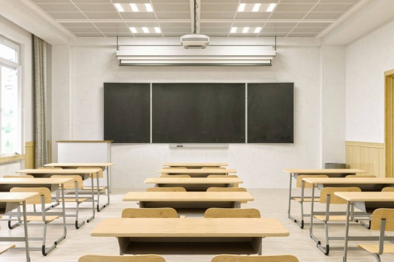 Create meme: school , rendering of a class at school, school interior