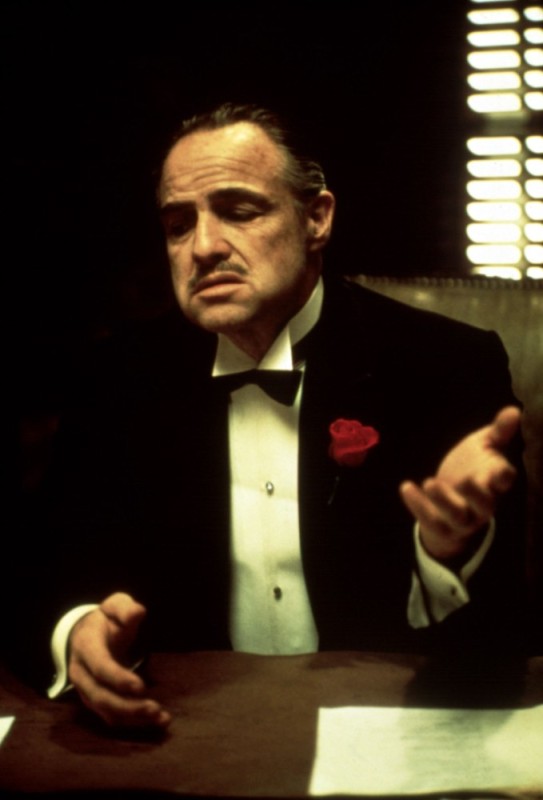 Create meme: the godfather Marlon Brando , meme of don Corleone , mafia don Corleone