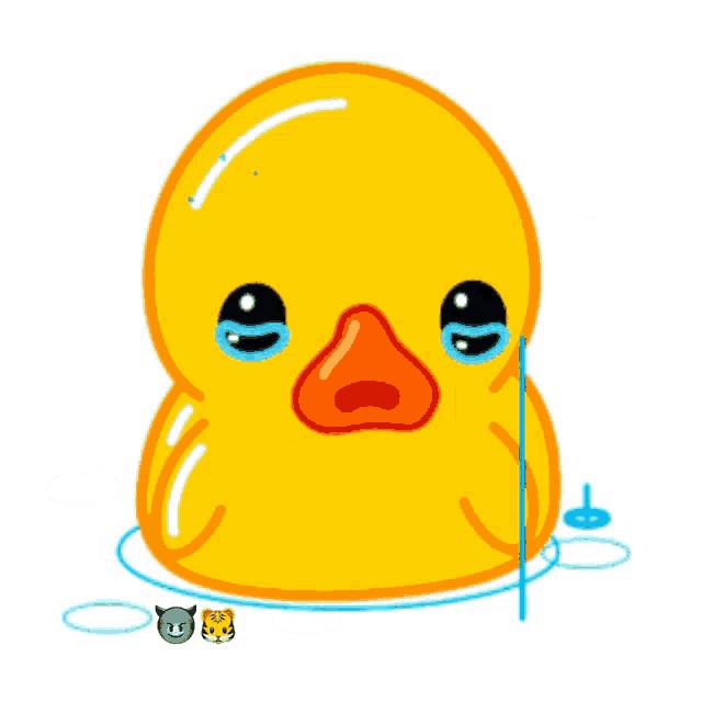 Create meme: Sad duckling, duck sticker, sad duck