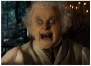 Create meme: Bilbo Baggins scary, Bilbo Baggins, Bilbo Baggins Lord of the rings
